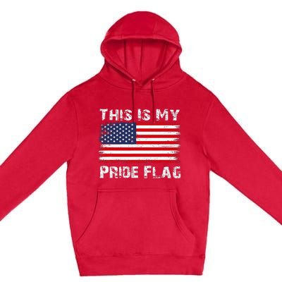 This Is My Pride Flag Usa American 4th Of July Patriotic Premium Pullover Hoodie