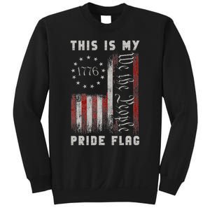 This Is My Pride Flag Usa American 4th Of July Patriotic Sweatshirt