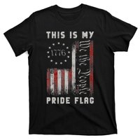 This Is My Pride Flag Usa American 4th Of July Patriotic T-Shirt