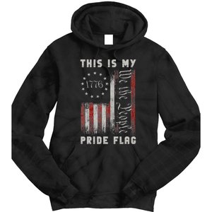 This Is My Pride Flag Usa American 4th Of July Patriotic Tie Dye Hoodie