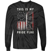 This Is My Pride Flag Usa American 4th Of July Patriotic Tie-Dye Long Sleeve Shirt