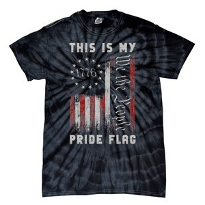 This Is My Pride Flag Usa American 4th Of July Patriotic Tie-Dye T-Shirt