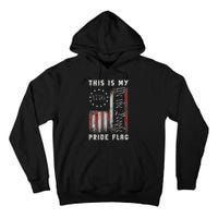 This Is My Pride Flag Usa American 4th Of July Patriotic Tall Hoodie