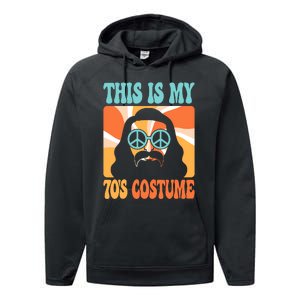 This Is My 70s Costume Groovy Hippie Theme Party Outfit Performance Fleece Hoodie