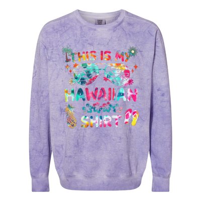 This Is My Hawaiian summer vacation Colorblast Crewneck Sweatshirt