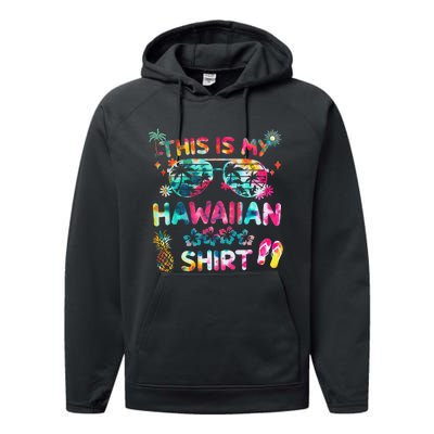 This Is My Hawaiian summer vacation Performance Fleece Hoodie