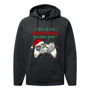 This Is My Christmas Pajama Video Game Controller Performance Fleece Hoodie