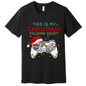 This Is My Christmas Pajama Video Game Controller Premium T-Shirt