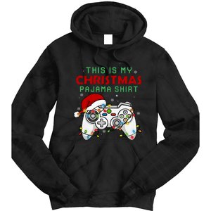 This Is My Christmas Pajama Video Game Controller Tie Dye Hoodie