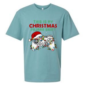 This Is My Christmas Pajama Video Game Controller Sueded Cloud Jersey T-Shirt