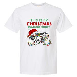 This Is My Christmas Pajama Video Game Controller Garment-Dyed Heavyweight T-Shirt