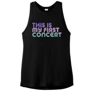 This Is My First Concert Ladies PosiCharge Tri-Blend Wicking Tank