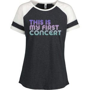 This Is My First Concert Enza Ladies Jersey Colorblock Tee