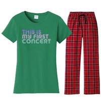 This Is My First Concert Women's Flannel Pajama Set