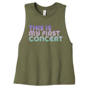 This Is My First Concert Women's Racerback Cropped Tank