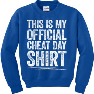 This Is My Cheat Day Gift Fitness Diet Cheat Day Gift Kids Sweatshirt