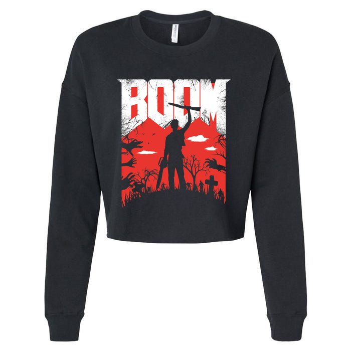 This Is My Boomstick! Cropped Pullover Crew