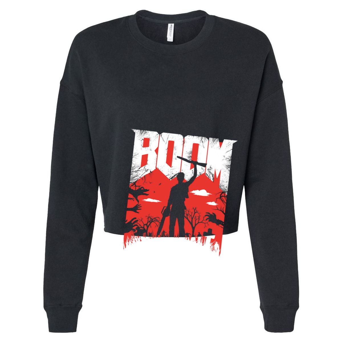 This Is My Boomstick! Cropped Pullover Crew