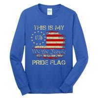 This Is My Pride Flag Usa American Patriotic Tall Long Sleeve T-Shirt