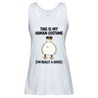 This Is My Human Costume IM Really A Goose Ladies Essential Flowy Tank