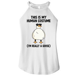 This Is My Human Costume IM Really A Goose Women's Perfect Tri Rocker Tank