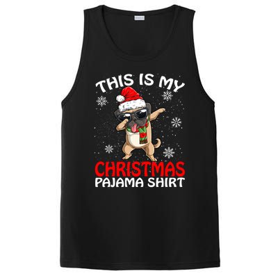 This Is My Christmas Pajama Cute Gift Pug Santa Funny Gift PosiCharge Competitor Tank