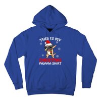 This Is My Christmas Pajama Cute Gift Pug Santa Funny Gift Hoodie