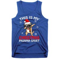 This Is My Christmas Pajama Cute Gift Pug Santa Funny Gift Tank Top