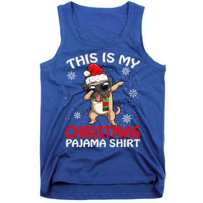 This Is My Christmas Pajama Cute Gift Pug Santa Funny Gift Tank Top