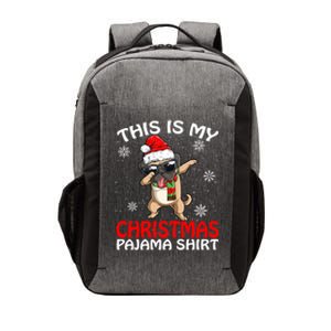 This Is My Christmas Pajama Cute Gift Pug Santa Funny Gift Vector Backpack