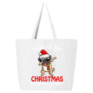 This Is My Christmas Pajama Cute Gift Pug Santa Funny Gift 25L Jumbo Tote