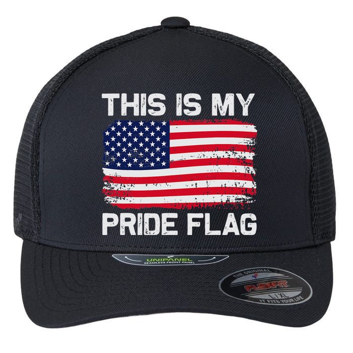 This Is My Pride Flag Flexfit Unipanel Trucker Cap