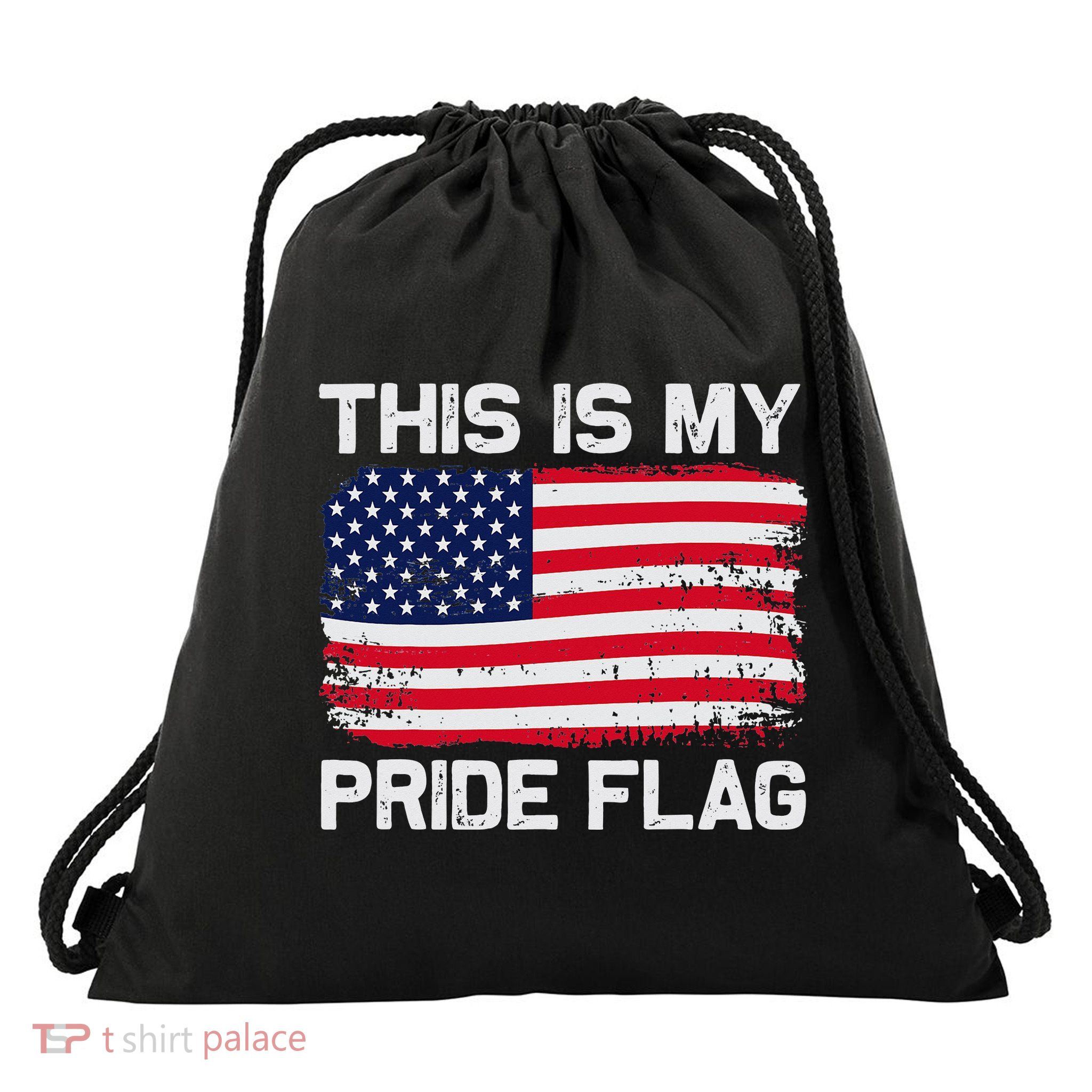 This Is My Pride Flag Drawstring Bag