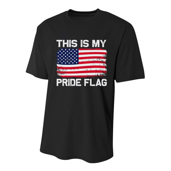 This Is My Pride Flag Youth Performance Sprint T-Shirt