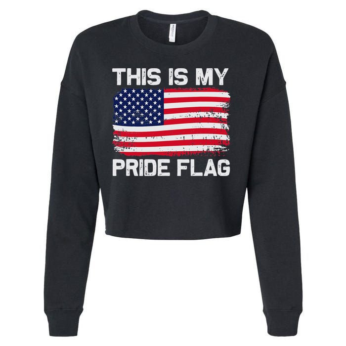This Is My Pride Flag Cropped Pullover Crew