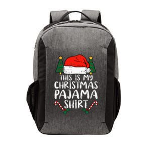 This Is My Christmas Pajama Funny Santa Xmas Holiday Vector Backpack