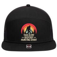 This Is My Bigfoot Hunting Squatchy Sasquatch 7 Panel Mesh Trucker Snapback Hat