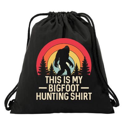 This Is My Bigfoot Hunting Squatchy Sasquatch Drawstring Bag