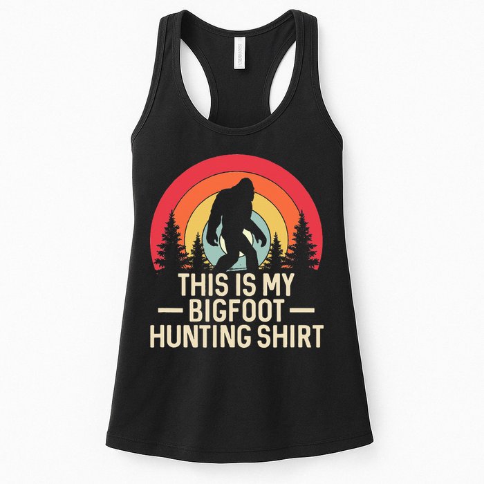 This Is My Bigfoot Hunting Squatchy Sasquatch Womens Tank Top