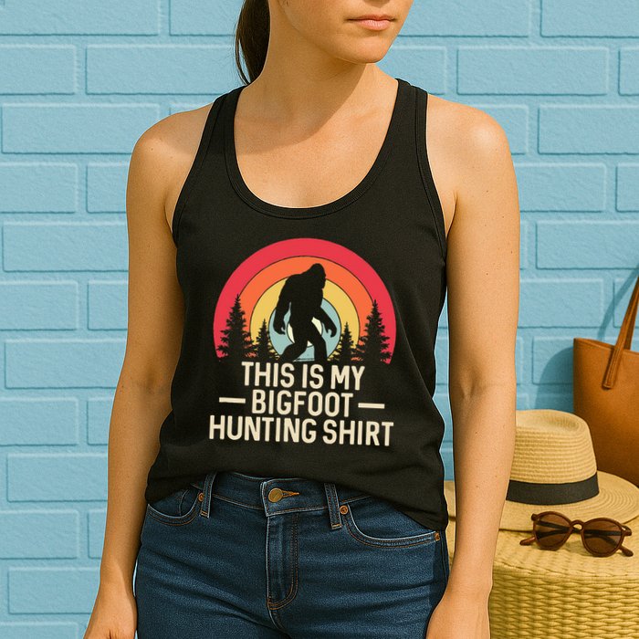 This Is My Bigfoot Hunting Squatchy Sasquatch Womens Tank Top