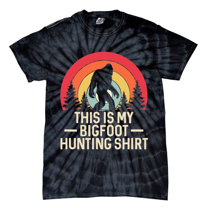 This Is My Bigfoot Hunting Squatchy Sasquatch Tie-Dye T-Shirt
