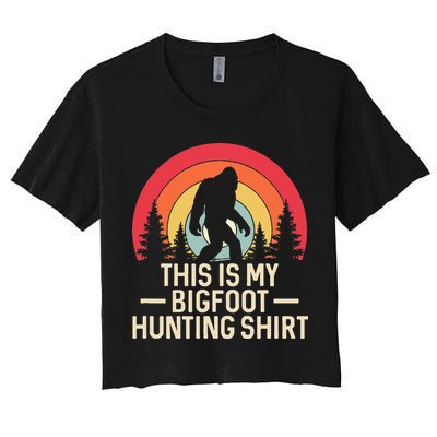 This Is My Bigfoot Hunting Squatchy Sasquatch Crop Top