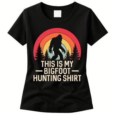 This Is My Bigfoot Hunting Squatchy Sasquatch Womens T-Shirt