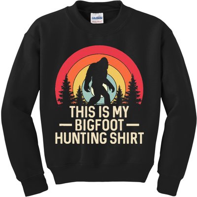 This Is My Bigfoot Hunting Squatchy Sasquatch Kids Sweatshirt