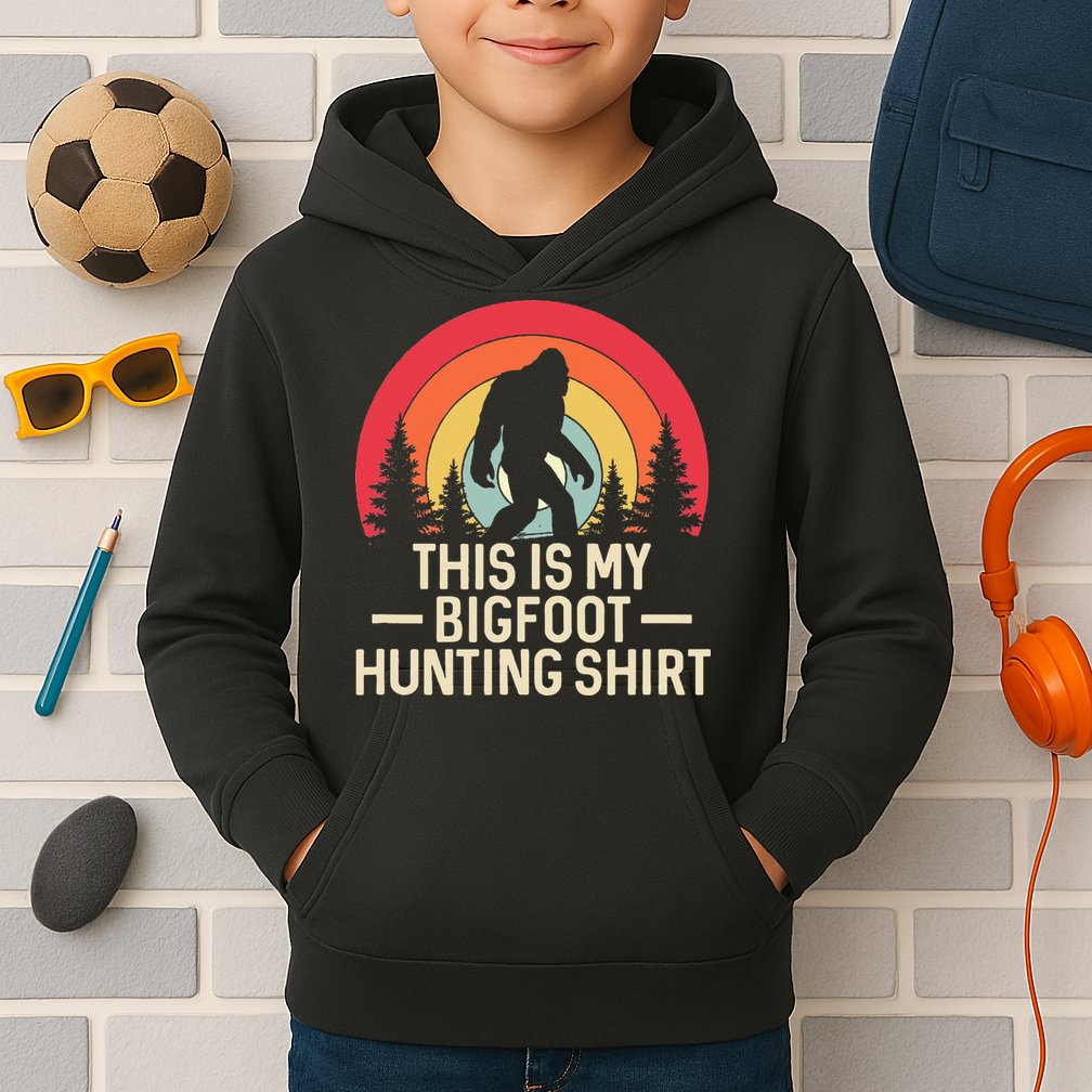 This Is My Bigfoot Hunting Squatchy Sasquatch Kids Hoodie