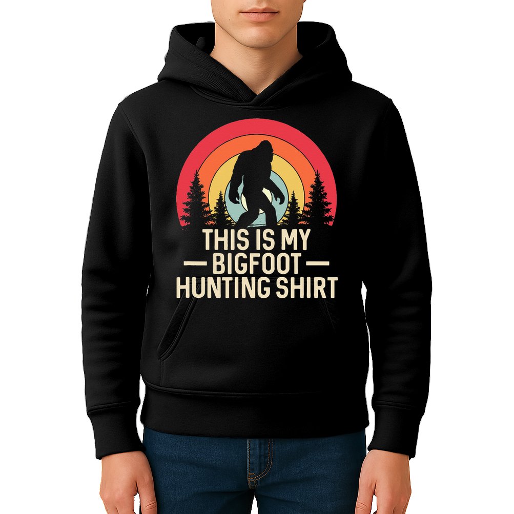 This Is My Bigfoot Hunting Squatchy Sasquatch Kids Hoodie