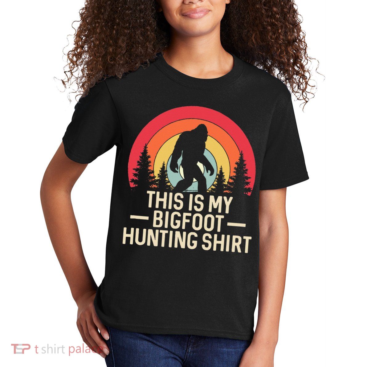 This Is My Bigfoot Hunting Squatchy Sasquatch Kids T-Shirt