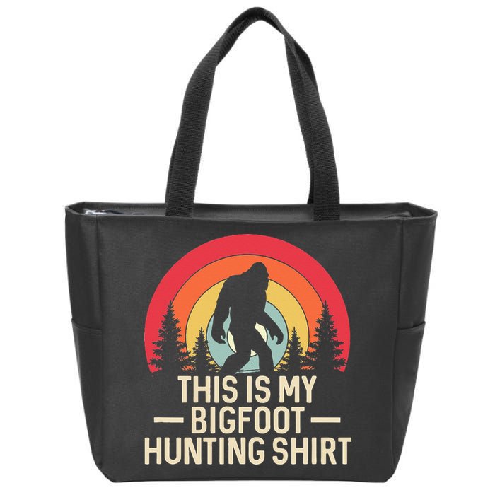 This Is My Bigfoot Hunting Squatchy Sasquatch Zip Tote Bag