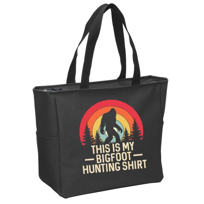 This Is My Bigfoot Hunting Squatchy Sasquatch Zip Tote Bag