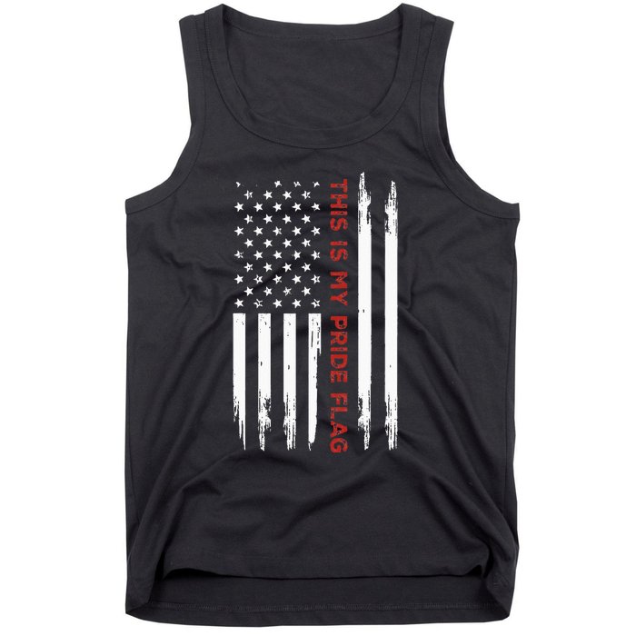 This Is My Pride Flag USA American 4th Of July Tank Top